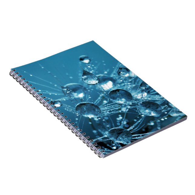 Amazing Water Drops Blue Notebook (Right Side)