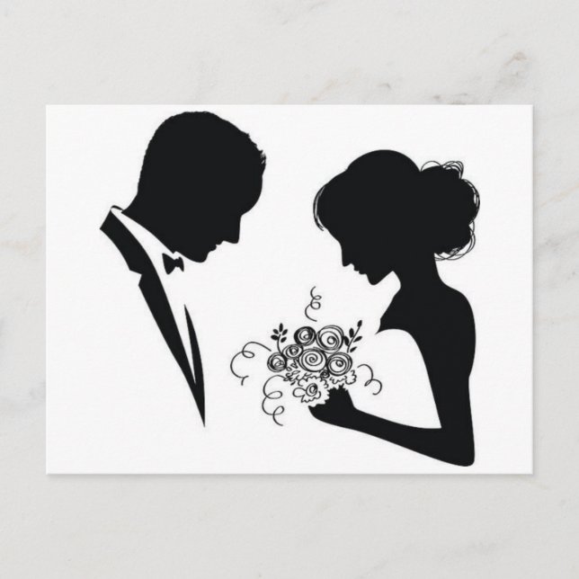 amazing wedding invitation postcard (Front)
