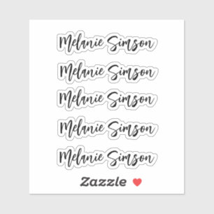 Amazing whimsical script personalised name