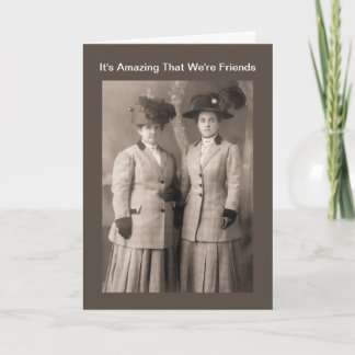 Amazing, Wonderful Friendship - Vintage Photograph Card