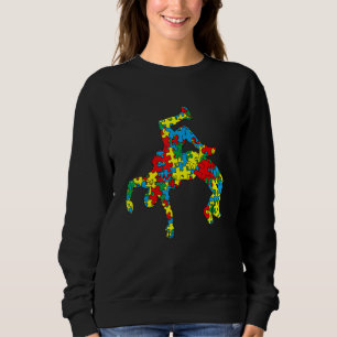 Amazing Wrestling Autism Sport Autism Awareness Ki Sweatshirt