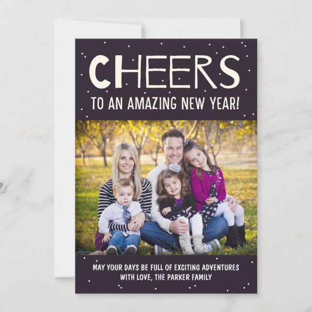 Amazing Year New Year Holiday Photo Cards (Front)