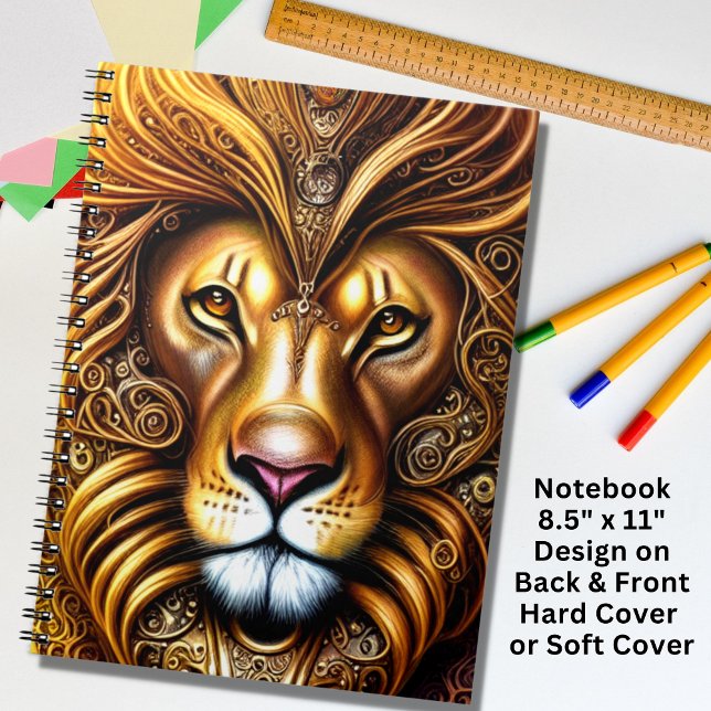 Amazingly Beautiful Golden Lion   Notebook (Creator Uploaded)