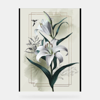 Amazon Lily Art – Gold & Scandi Style Acrylic Sign