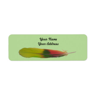 Amazon Parrot Feather address labels