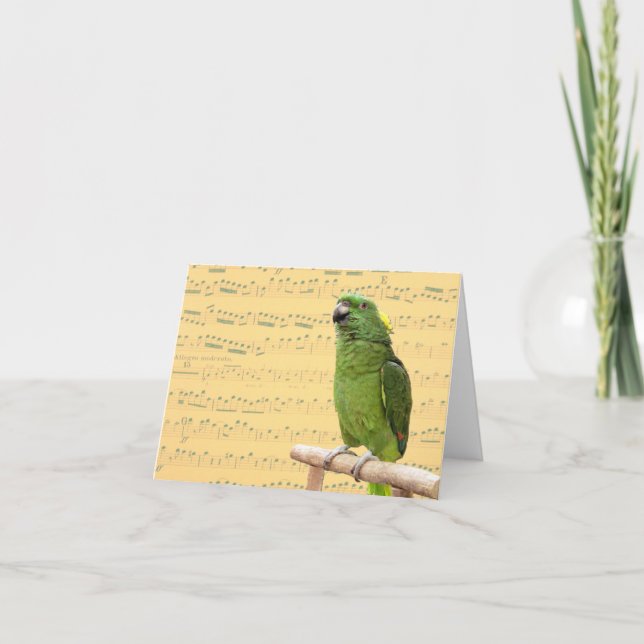 Amazon Singing Small Note Card (Front)