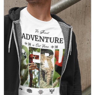 Amazonas Peru   Jaguar, Rainforest, Jungle, Parrot T-Shirt
