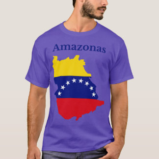 Amazonas State Map Venezuela T-Shirt