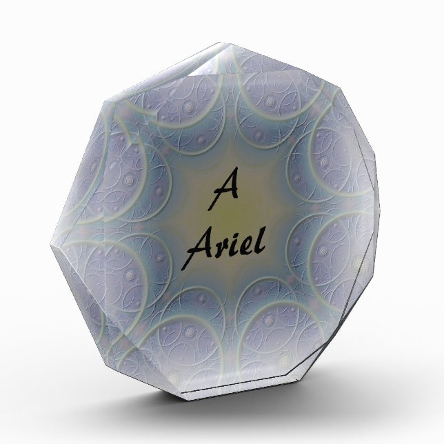 Amazone A Font With Lavender Designed Background Photo Block (Left)
