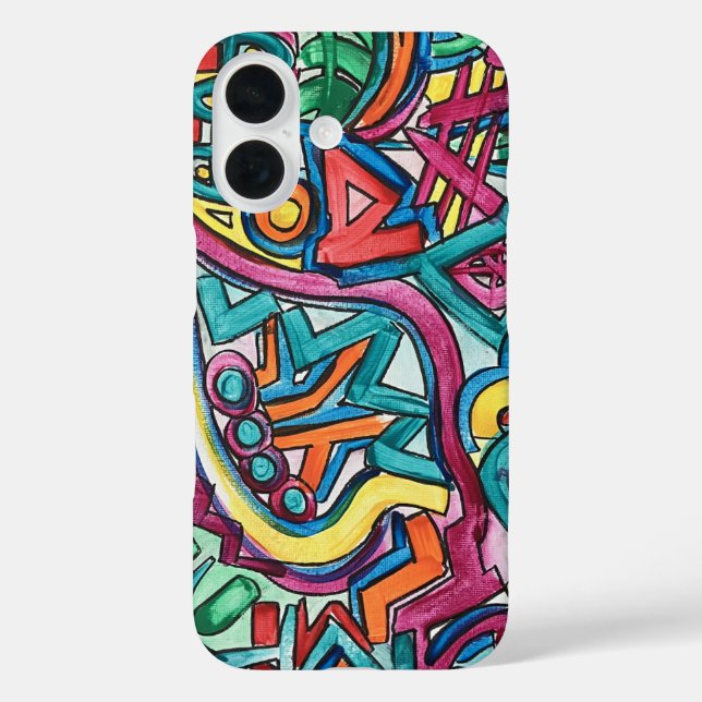 Amazonia-Hand Painted Abstract Art Case-Mate iPhone Case (Back)