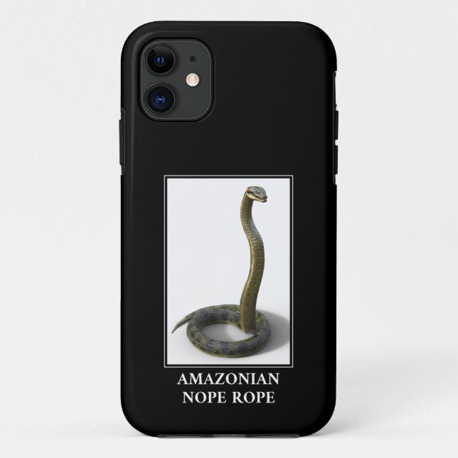 Amazonian Nope Rope - Anaconda Snake Danger Case-Mate iPhone Case (Back)