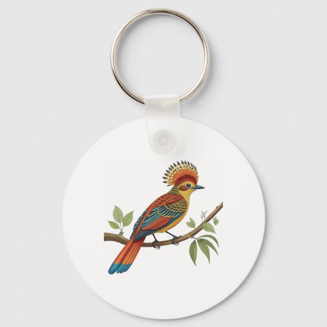 Amazonian Royal Flycatcher Key Ring (Front)