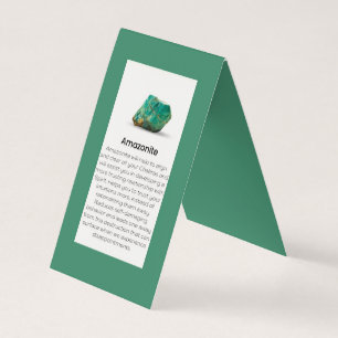 Amazonite Crystal Meaning Gemstone Jeweller Business Card