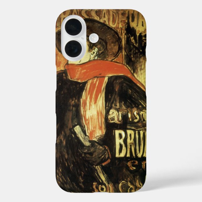 Ambassadeurs, Aristide Bruant by Toulouse Lautrec Case-Mate iPhone Case (Back)