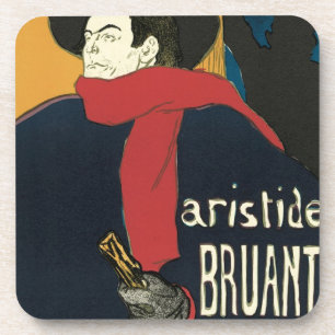 Ambassadeurs, Artistide Bruant by Toulouse Lautrec Coaster