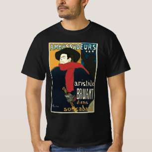 Ambassadeurs, Artistide Bruant by Toulouse Lautrec T-Shirt