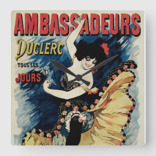 Ambassadeurs Square Wall Clock