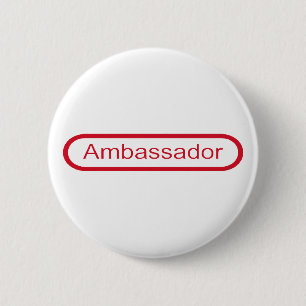Ambassador 6 Cm Round Badge