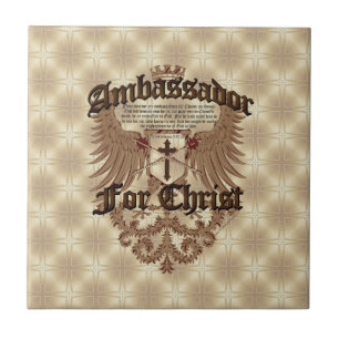 Ambassador For Christ, Corinthians Bible Verse Ceramic Tile