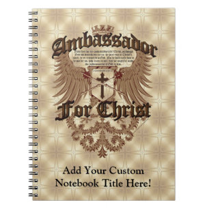 Ambassador For Christ, Corinthians Bible Verse Notebook
