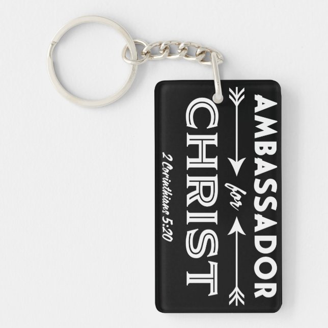 Ambassador for Christ Scripture Slogan Key Ring (Front)