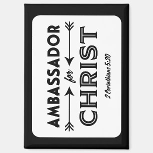 Ambassador for Christ Scripture Slogan Magnet