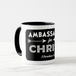 Ambassador for Christ Scripture Slogan Mug