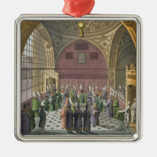 Ambassadors in the Audience Hall of the Grand Vizi Metal Ornament