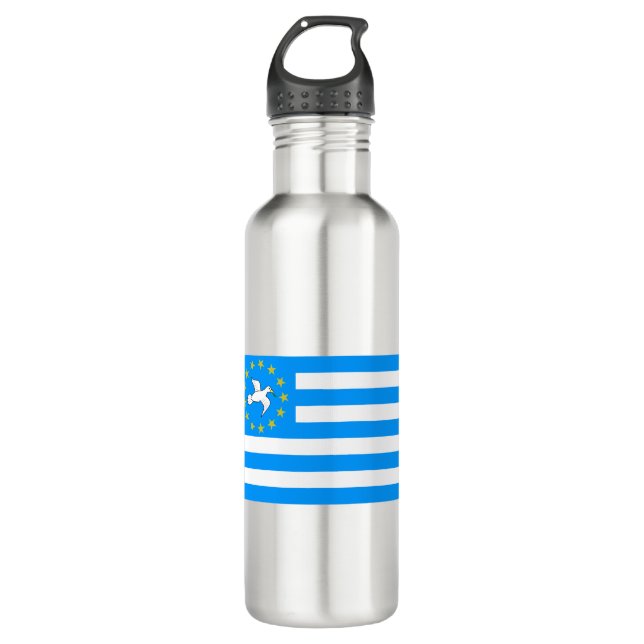 Ambazonia - Amba Land - Flag of Southern Cameroons 710 Ml Water Bottle (Front)
