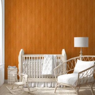 Amber Bamboo Wood Grain Look Wallpaper
