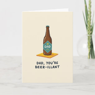 Amber Beverage Fathers Day Card