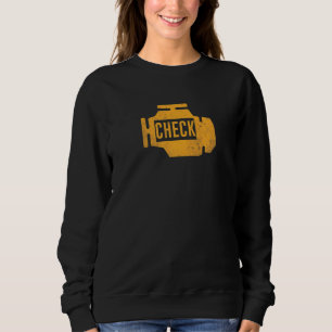 Amber Car Engine Dashboard Warning Light Funny Me Sweatshirt