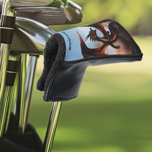 Amber Dragon Fantasy Golf Head Cover (Creator Uploaded)