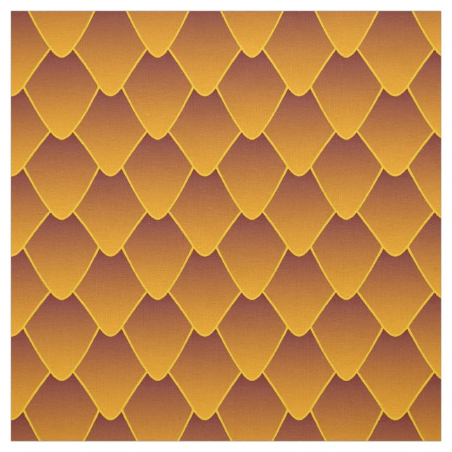 Amber Dragon Scales Fabric (Swatch)