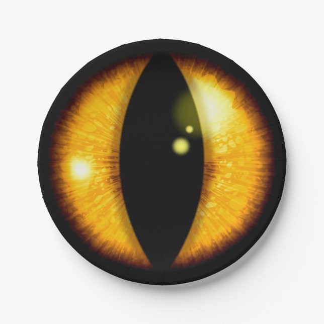 Amber Dragons Eye Paper Plate (Front)