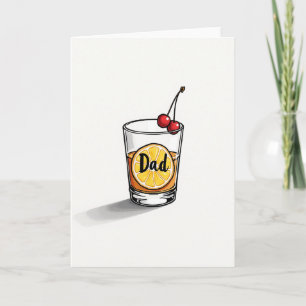 Amber Drink Fathers Day Card