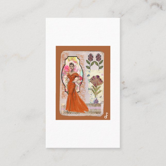 Amber Elegance Business Card (Front)