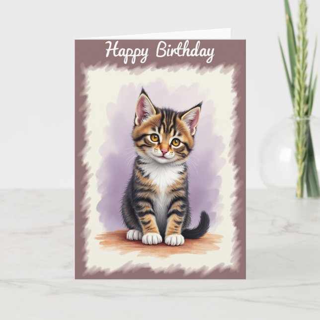 Amber Eyes Birthday Card (Front)