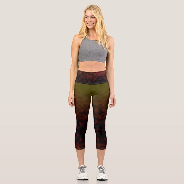 Amber Fade Capri Leggings (Front)