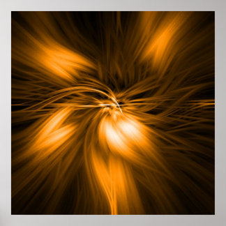 amber feather light poster