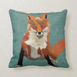 Amber Fox Pillow<br><div class="desc">Design by Nicole King ©2014</div>