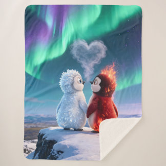 Amber & Frosty Aurora Magic Penguin Blanket