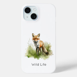 Amber Gaze: Meadow Fox, custom iPhone 15 Case