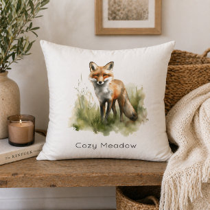 Amber Gaze: Meadow Fox, custom Cushion