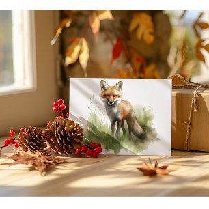 Amber Gaze: Meadow Fox, custom Postcard