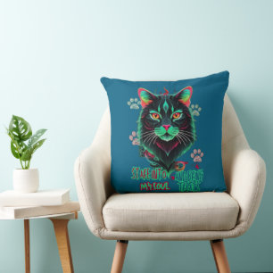 Amber Glow Cat Energy Cushion