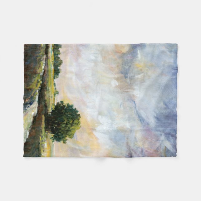 Amber Glow II Fleece Blanket (Front (Horizontal))