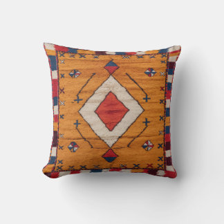 Amber Glow" Moroccan Kilim Pillows: Cushion