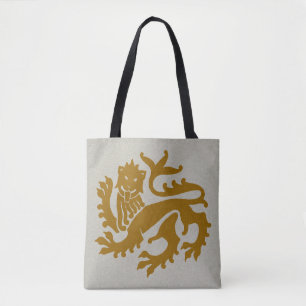Amber Gothic Revival Lion Tote Bag