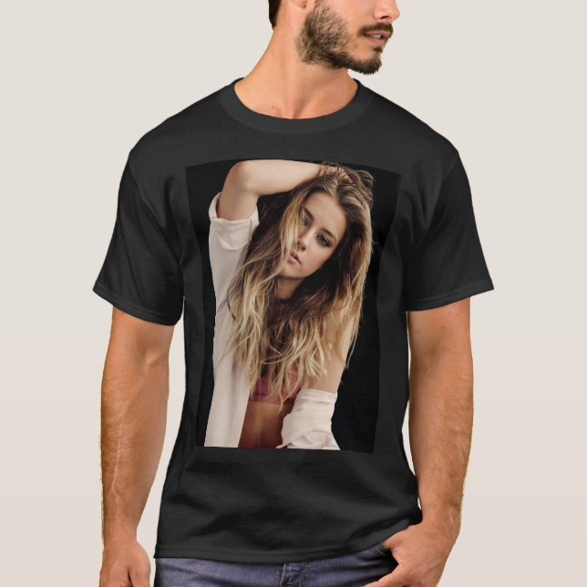 Amber Heard - Poster   T-Shirt (Front)